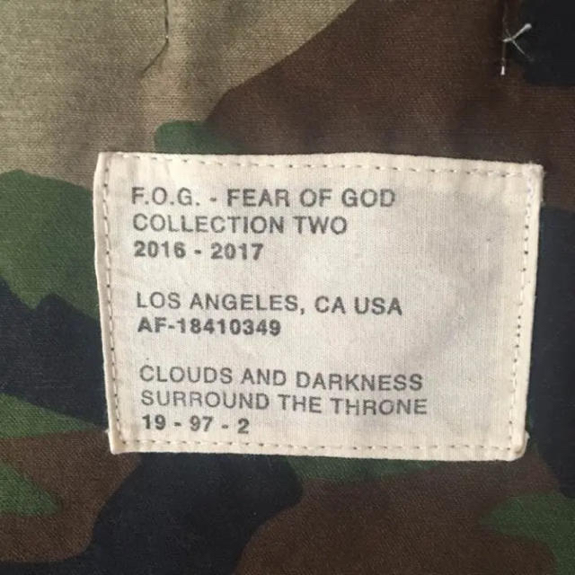 FEAR OF GOD(フィアオブゴッド)のMサイズ fog camouflage anorak パーカー メンズのトップス(パーカー)の商品写真