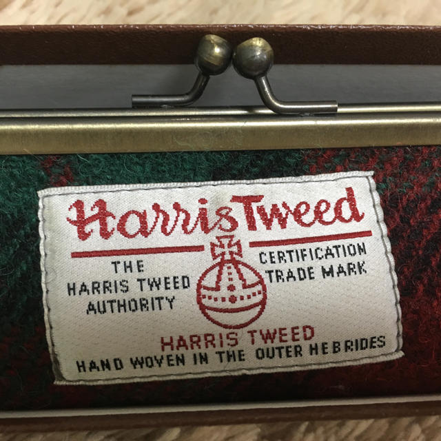 Harris Tweed(ハリスツイード)のハリスツイード がま口ペンケース インテリア/住まい/日用品の文房具(ペンケース/筆箱)の商品写真