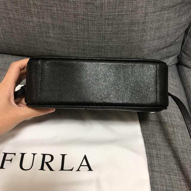 FURLA ダブルジップショルダーバッグ 超美品 黒