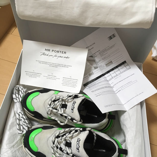 Balenciaga - BALENCIAGA TRIPLE-S MR.PORTER NEONGREENの通販 by うた ...