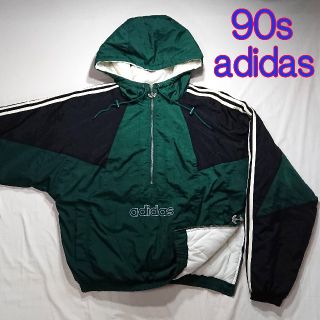 アディダス(adidas)のadidas　90ｓ　アディダス　アノラック　ナイロン　パーカー　デカロゴ(ブルゾン)