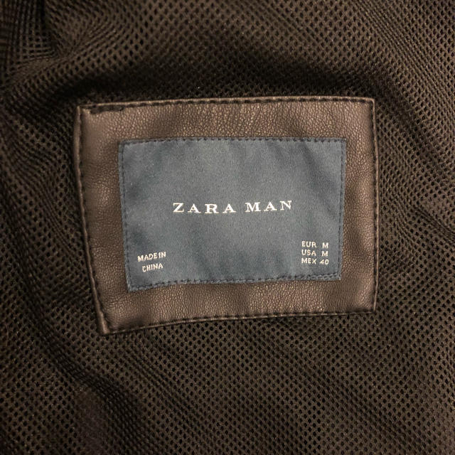 ZARA(ザラ)のZara レザージャケット メンズのジャケット/アウター(レザージャケット)の商品写真