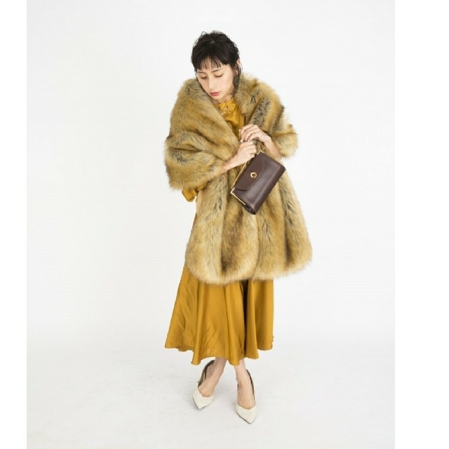 Ameri VINTAGE(アメリヴィンテージ)の【新品】AMERI アメリ / LONG HAIR FUR STOLE レディースのファッション小物(マフラー/ショール)の商品写真