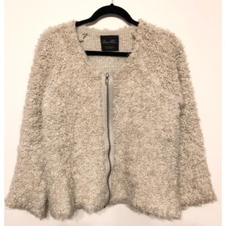 ザラ(ZARA)の【なっチャン様専用】美品☆ZARAウール入りプードルニットコート ファーコート(ニットコート)