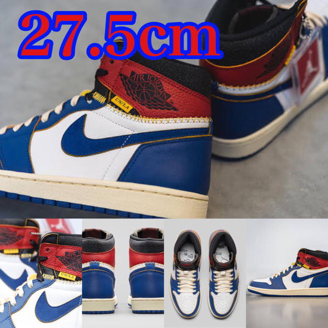 靴/シューズ【送料無料】27.5cm Union x Air Jordan 1