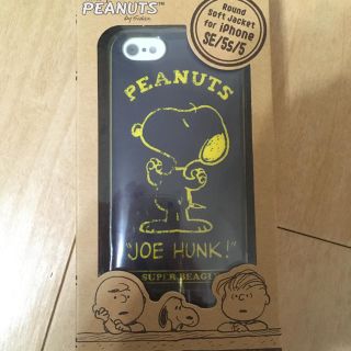 スヌーピー(SNOOPY)のSNOOPY スマホケース(iPhone5、5S、SE用)(iPhoneケース)