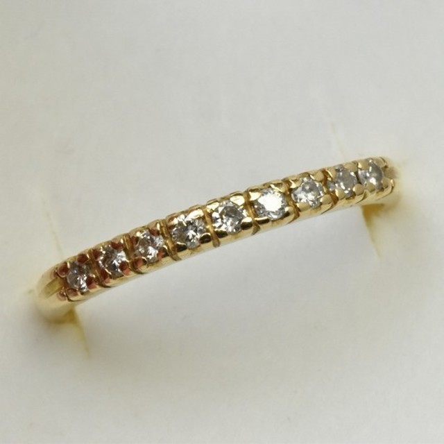 専用です　K18 ゴールド エタニティ 0.18ct ダイヤモンドリング 12号 レディースのアクセサリー(リング(指輪))の商品写真
