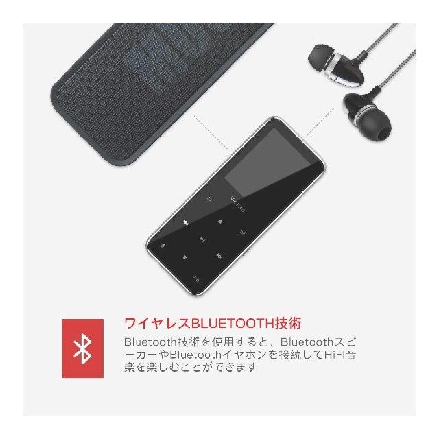 MP3プレイヤー Victure M5X スマホ/家電/カメラのオーディオ機器(ポータブルプレーヤー)の商品写真