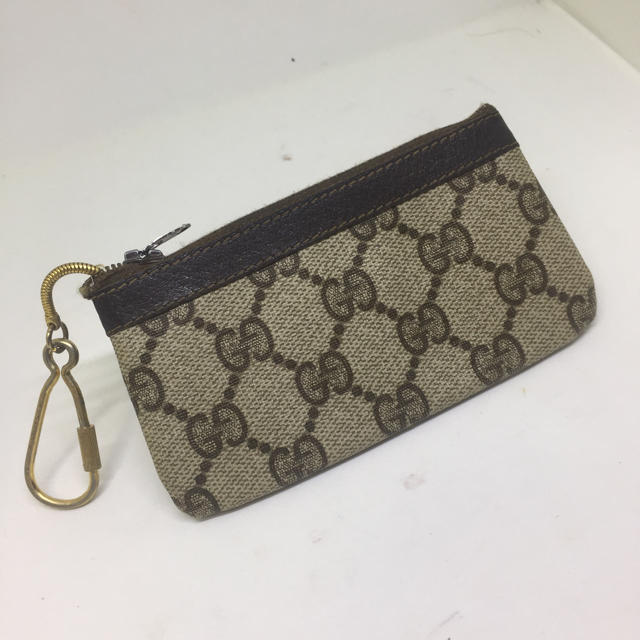 Gucci(グッチ)の【GUCCI】コインケース★　GG柄　PVCレザー　キーリング付　グッチ メンズのファッション小物(コインケース/小銭入れ)の商品写真