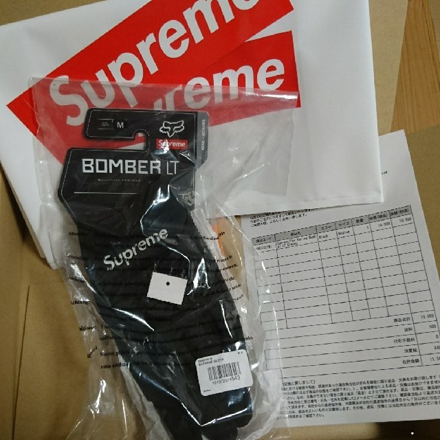 [M] Supreme Fox Racing Gloves Black