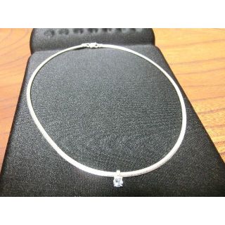 ヨンドシー(4℃)の4°C　スネークチェーンネックレス　ジルコニア(ネックレス)