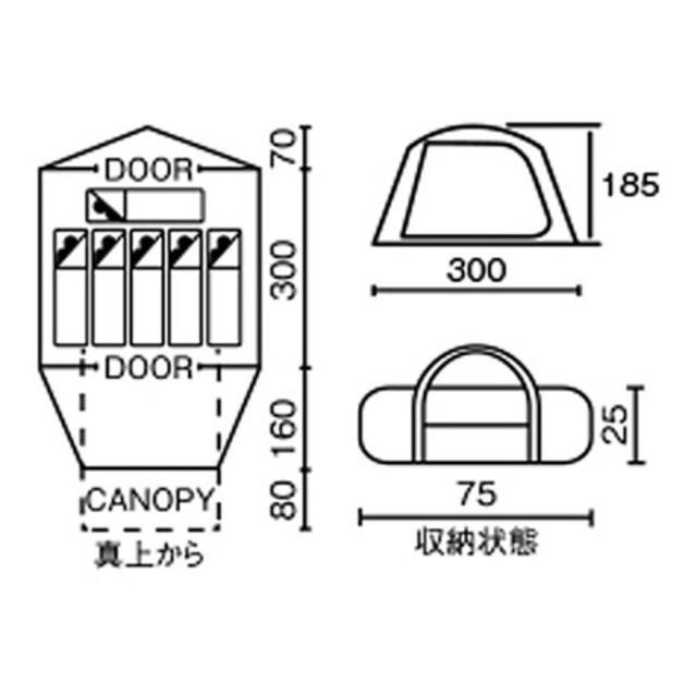 コールマン モンロ インディゴレーベル タフワイドドームⅣ /300