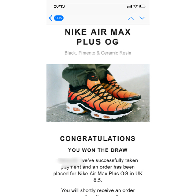 NIKE(ナイキ)のAIR MAX PLUS メンズの靴/シューズ(スニーカー)の商品写真