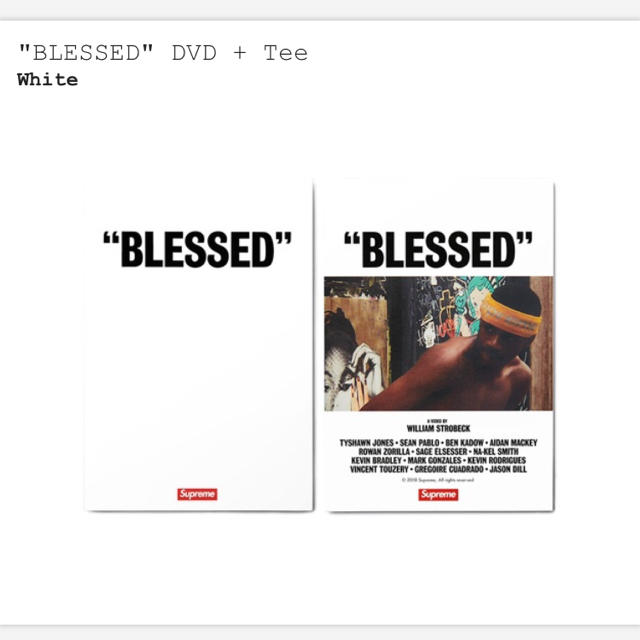 レディースsupreme blessed Tee DVDセット 希少Lサイズ box