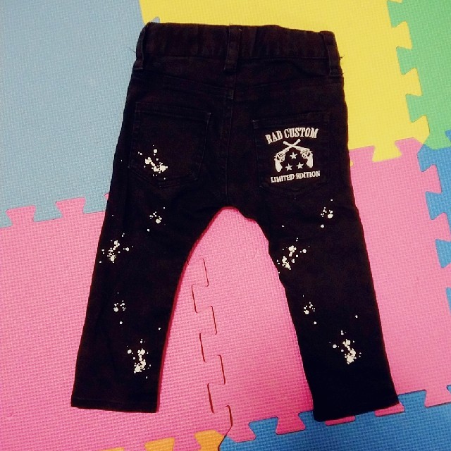RAD CUSTOM(ラッドカスタム)のRADcustom 黒パンツ💕 キッズ/ベビー/マタニティのベビー服(~85cm)(パンツ)の商品写真
