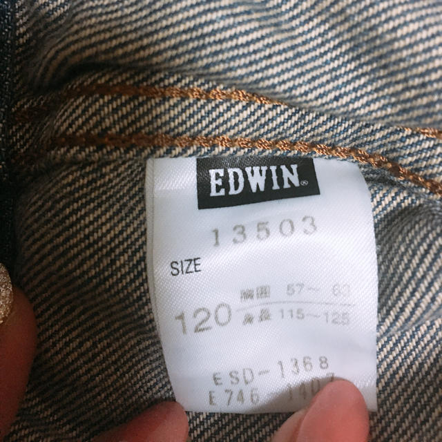 EDWIN(エドウィン)のEDWIN Gジャン デニムジャケット 120サイズ キッズ/ベビー/マタニティのキッズ服男の子用(90cm~)(ジャケット/上着)の商品写真