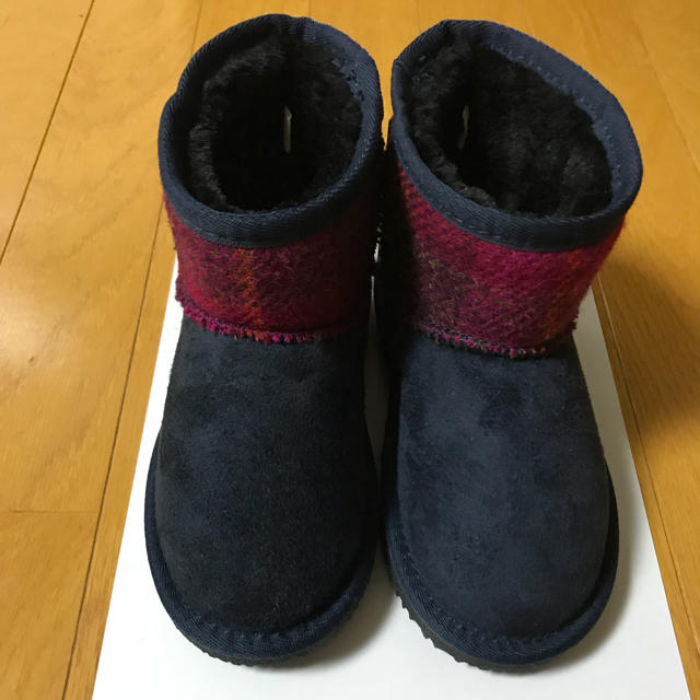 Harris Tweed(ハリスツイード)のmy.ogr様専用☆ハリスツイードムートンブーツ☆ キッズ/ベビー/マタニティのキッズ靴/シューズ(15cm~)(ブーツ)の商品写真