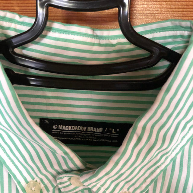MACKDADDY(マックダディー)のマックダディ ストライプシャツ ボタンダウン Ｌサイズ メンズのトップス(シャツ)の商品写真