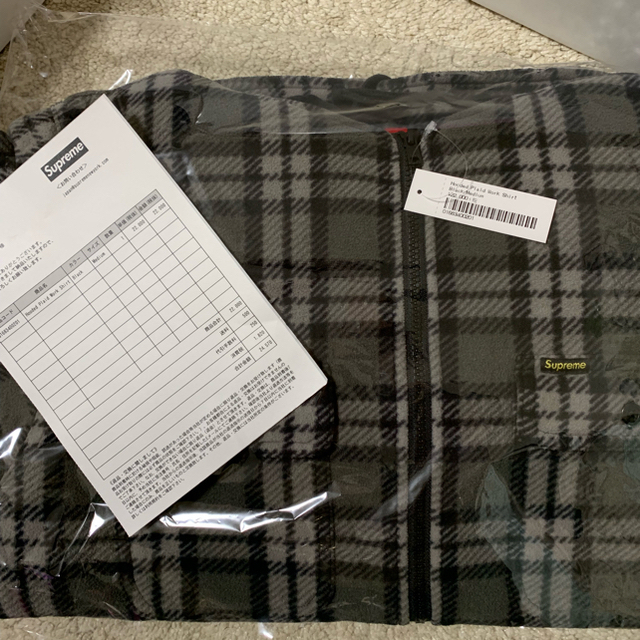 FW18 Supreme Hooded Plaid Work Shirt