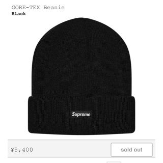 シュプリーム(Supreme)の新品 supreme GORE-TEX beanie(ニット帽/ビーニー)