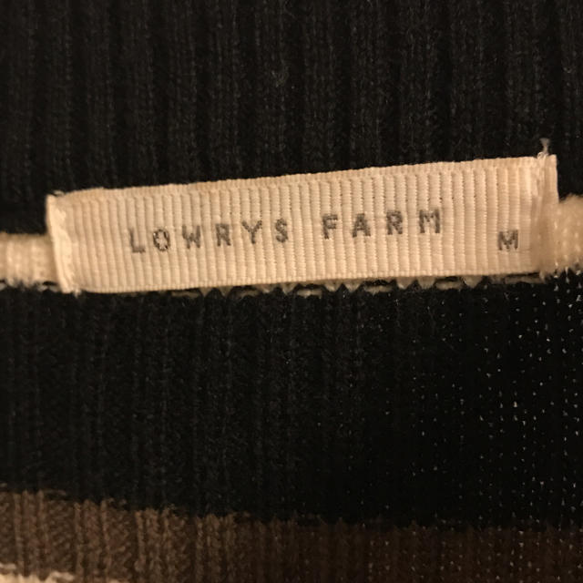 LOWRYS FARM(ローリーズファーム)のLOWRYS FARM リブボーダーニット レディースのトップス(ニット/セーター)の商品写真