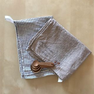 フォグリネンワーク(fog linen work)の【Tスモールフィールド様専用】fog  キッチンクロス&スプーン&ワイヤートレイ(収納/キッチン雑貨)