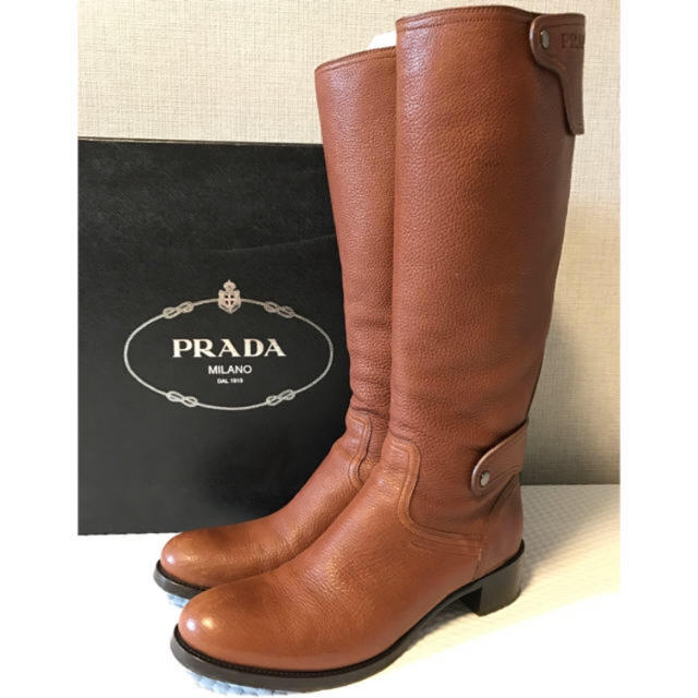 超特価sale開催】 PRADA - 【美品】PRADA プラダ乗馬ブーツ ブーツ