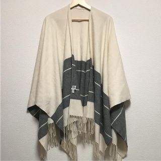 美品❣️ジョンストンズ ユナイテッドアローズ別注カシミア混ポンチョ