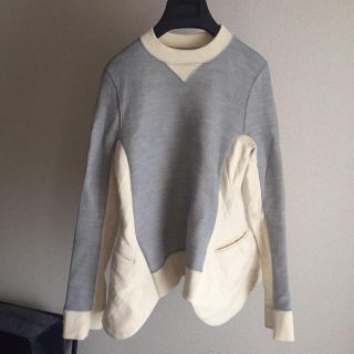 サカイ(sacai)のsacaiサカイ♡スエットドッキングトップス(ニット/セーター)