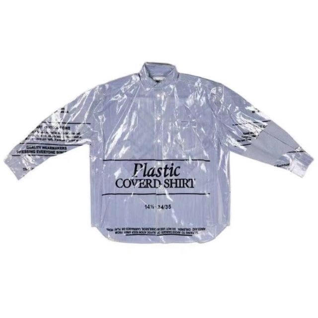 doublet plastics cover shirt  Sサイズ