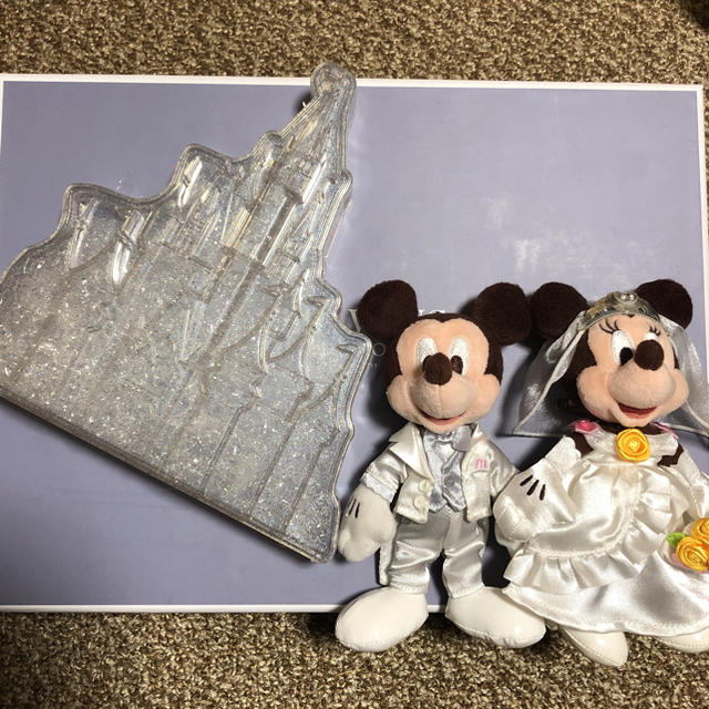 Disney(ディズニー)のミッキーミニーシンデレラ城♡結婚式3点セット ハンドメイドのウェディング(ウェルカムボード)の商品写真