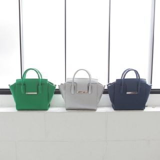 アズールバイマウジー(AZUL by moussy)のタグ付き未使用 メタルバーフラップミニトートバッグ (ショルダーバッグ)