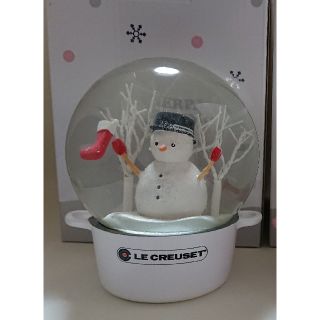 ルクルーゼ(LE CREUSET)のル・クルーゼ スノードーム 2017 ホワイト(置物)