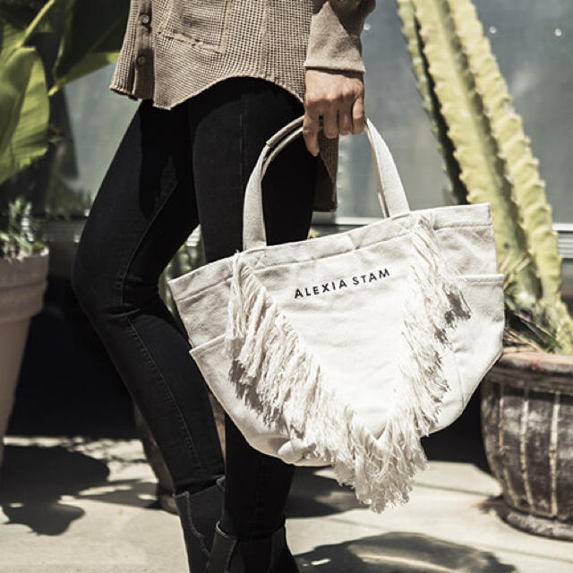 ALEXIA STAM V Fringe Medium Tote Bag