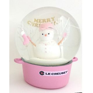 ルクルーゼ(LE CREUSET)のル・クルーゼ スノードーム 2017 ピンク(置物)