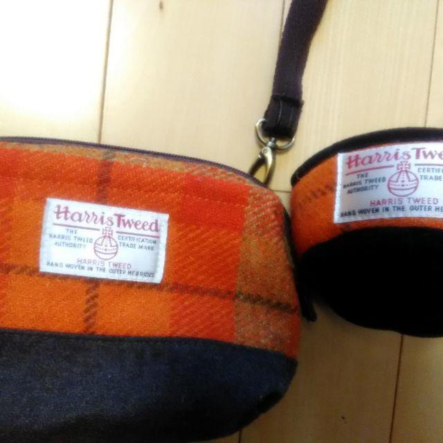 Harris Tweed(ハリスツイード)の新品未使用　お揃いHARRIS TWEEDのバッグ＆イヤマフ　セット レディースのファッション小物(イヤーマフ)の商品写真