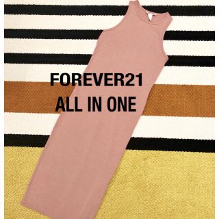 フォーエバートゥエンティーワン(FOREVER 21)のFOREVER21 オールインワン ワンピース ノースリーブ S ピンク(その他)