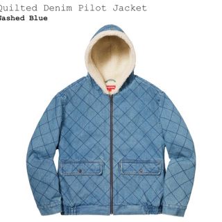 シュプリーム(Supreme)のL supreme Quilted Denim Pilot Jacket (Gジャン/デニムジャケット)