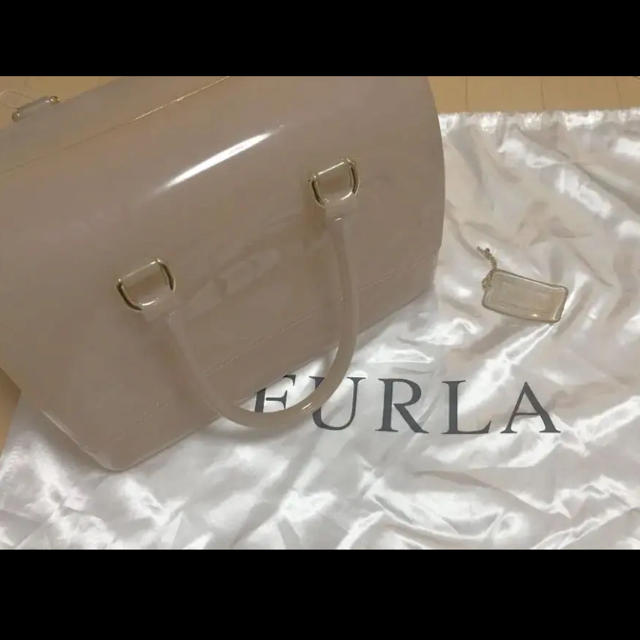 Furla(フルラ)の【訳あり格安】フルラ✩キャンディバッグ！ピンクベージュ！人気 レディースのバッグ(ボストンバッグ)の商品写真