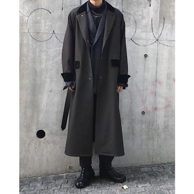 SUNSEA(サンシー)のSUNSEA Polyys Wool Coat Ash Brown 3番 メンズのジャケット/アウター(チェスターコート)の商品写真