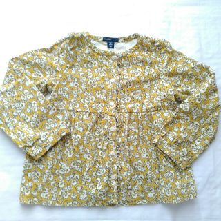 ベビーギャップ(babyGAP)のコーデュロイ花柄カーディガン(カーディガン)