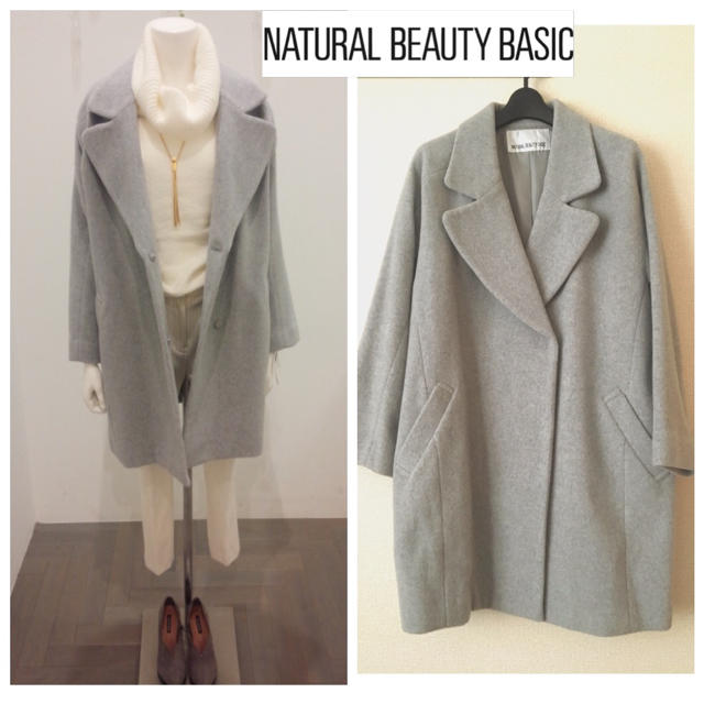 NATURAL BEAUTY BASIC(ナチュラルビューティーベーシック)のNBB チェスターコート レディースのジャケット/アウター(ロングコート)の商品写真