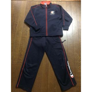 チャンピオン(Champion)の中古チャンピオンジャージ上下セット130champion紺オレンジ運動着上着(その他)