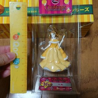 ビジョトヤジュウ(美女と野獣)の新品非売品☆ディズニープリンセス・ベルのクリスマスオーナメント(キャラクターグッズ)