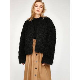 マウジー(moussy)のMOUSSY  プード ショート コート(毛皮/ファーコート)