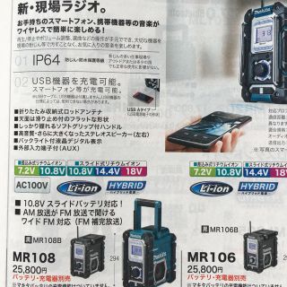 マキタ(Makita)のマキタ現場ラジオ！(ラジオ)