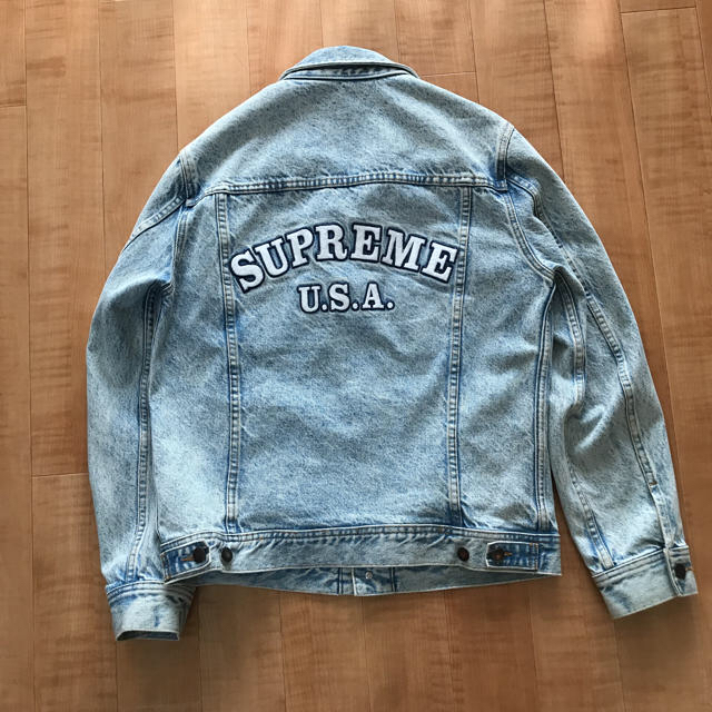 supreme 16ss denim trucker jacket s BLUE