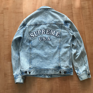 シュプリーム(Supreme)のsupreme 16ss denim trucker jacket s BLUE(Gジャン/デニムジャケット)