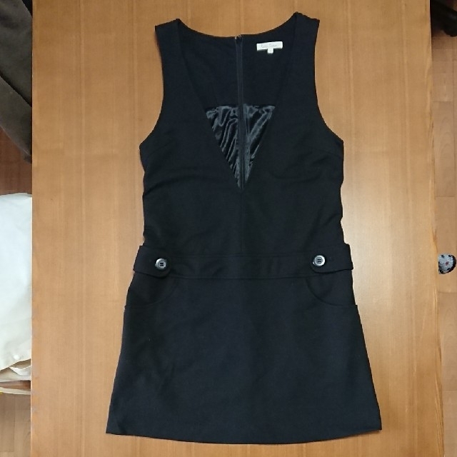 Rope' Picnic(ロペピクニック)のロペピクニック ジャンパースカート 黒 裾若干の解れあり レディースのワンピース(ひざ丈ワンピース)の商品写真