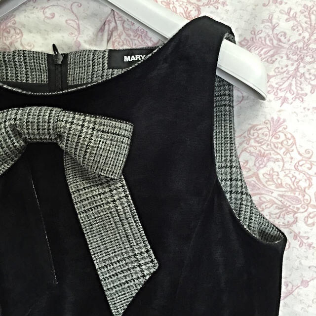 MARY QUANT(マリークワント)のマリクワ 切り替えジャンパースカート美品 レディースのワンピース(ひざ丈ワンピース)の商品写真